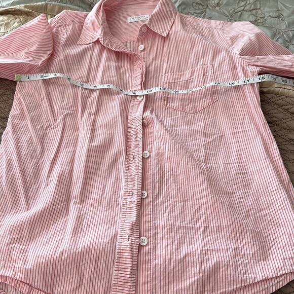 Equipment | Red and White Striped Button Down Size XS - Picture 9 of 10